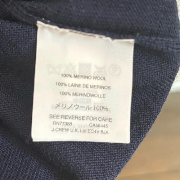 JCrew Knit Crew Neck Anchor Navy Medium - Picture 5 of 7
